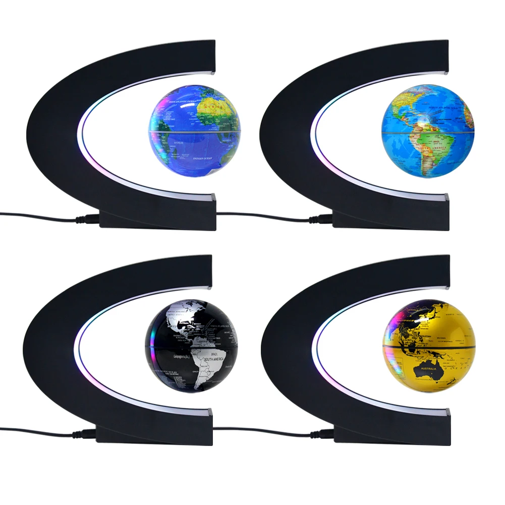 Popular Floating Magnetic Earth Globe with Colorful Led Light