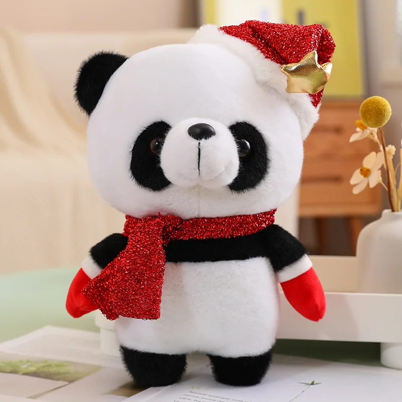 Yangzhou New Sunrise Customize Charming Soft Plush Christmas Panda Bear ...