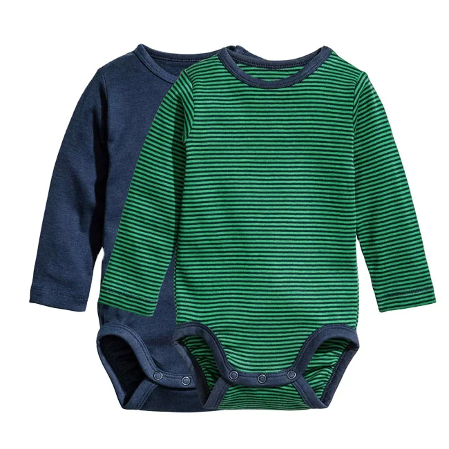 Оптовая продажа, однотонный комбинезон из 100% хлопка, боди, детская одежда, Комплект комбинезонов