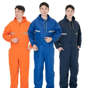 Unisex Waterproof Polyester Work Coverall Custom Logo Safety Factory Wholesale Labor Workwear Uniform