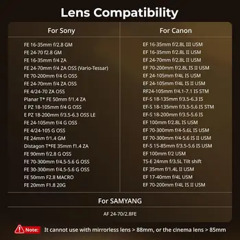 SmallRig Matte Box with Adjustable Clamp From 67mm - 82mm, with Lens Hood, Top Flag, CPL 1 & 2 Filters, for DSLR Mirrorless detail image