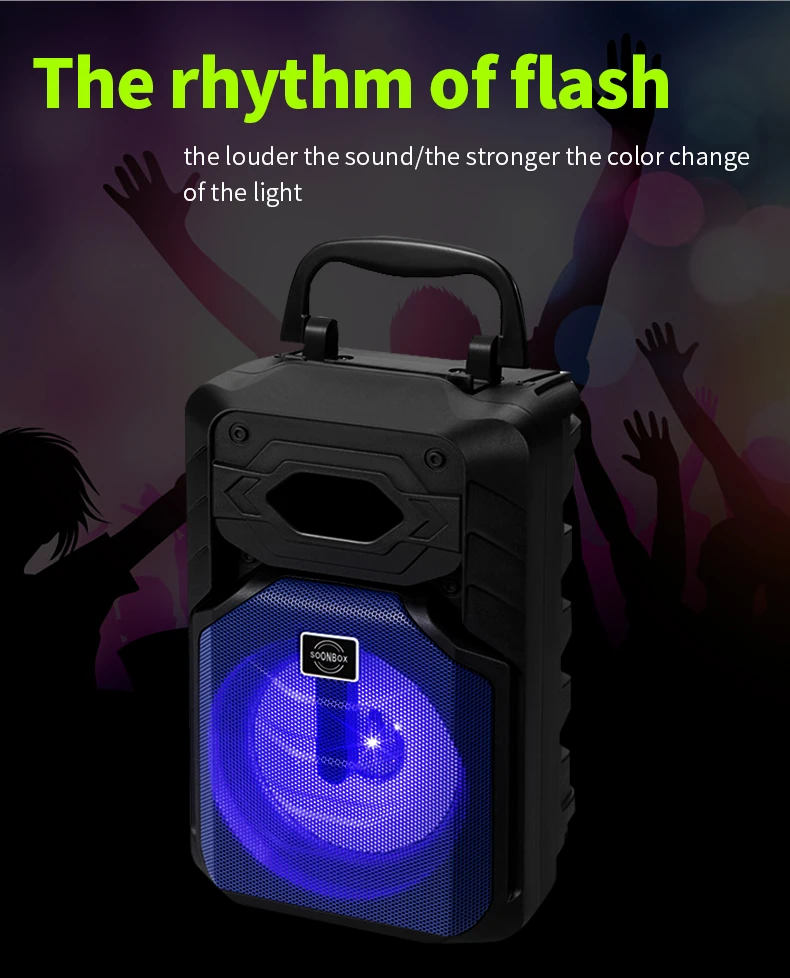 TWS 360 окружающий новейший портативный динамик в динамике с BT/FM/USB/MIC/TWS