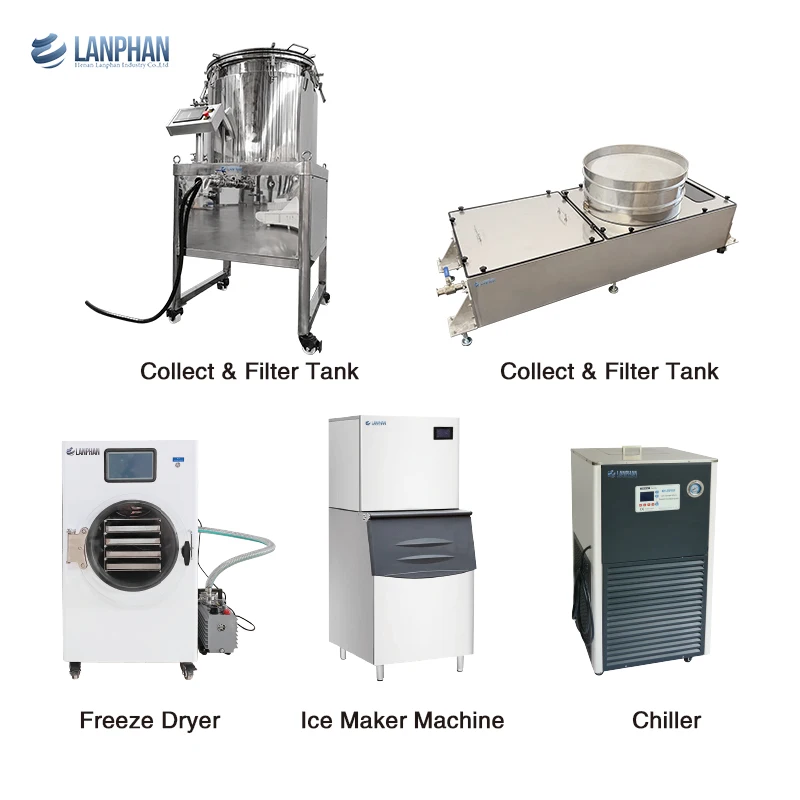 LANPHAN 75Gallon Cold Water Washing Separator Machine for Leaf Extraction Separation Equipment