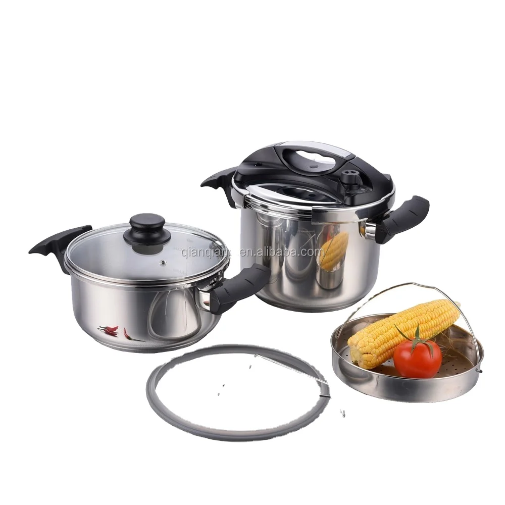 High Quality 304 Stainless Steel Multi-Function Pressure Cooker Large 6L-12L for Outdoor Camping and Steaming