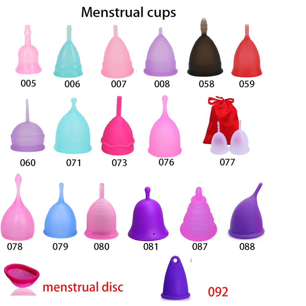Wholesale Free Menstrual Cup Set Reusable Period Cup Organic Silicone