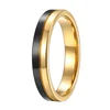 Yellow gold and black 4mm
