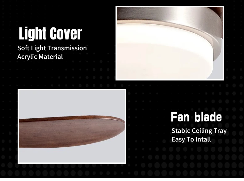 product wholesale 52 inch 3cct ceiling fans with lights quiet high cfm remote control fan light dc reversible 3 abs blades reversible-14