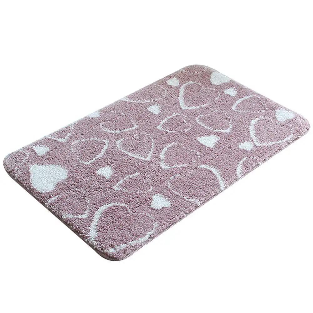  Wholesale Modern Non-Slip Bath Mats 100% Polyester with PVC Bottom Super Water Absorbent Microfiber Bathroom Floor Mats