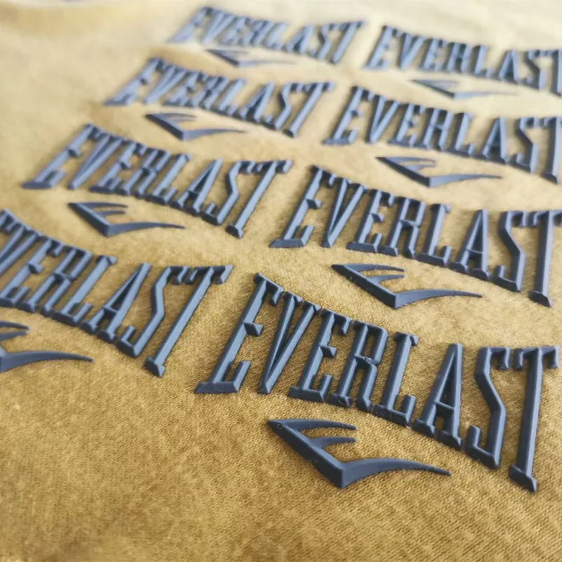 Custom Heat Transfer Logo For Clothing Hats 3d Silicon Label Embossed ...