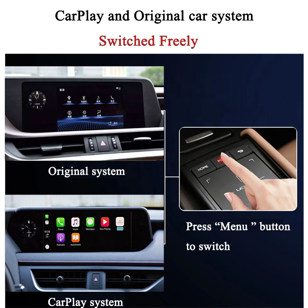 レクサスNXES UX IS CT RX GS LS LX LC RC 2014-2019カープレイAndroidオートキット用ファクトリースクリーン CarPlayリバースカメラインターフェイス| Alibaba.com