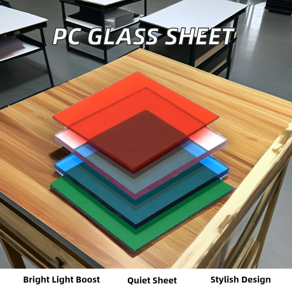 XINHAI Modern Design Solid Polycarbonate Sun Sheets 3mm Hard Plastic Transparent Clear Sheets for Hotel Roofs