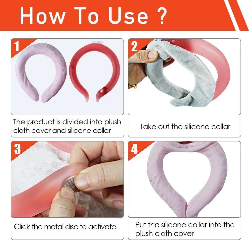 Winter Use 48 Centigrade PCM Heating Warm Neck Wrap Neck Shoulder Warming Ring