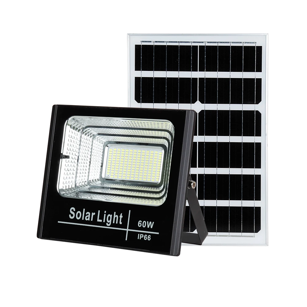 Waterproof Rate Ip67 Heavy Duty Commercial Sun Outside Solar 60w Flood Light With Battery