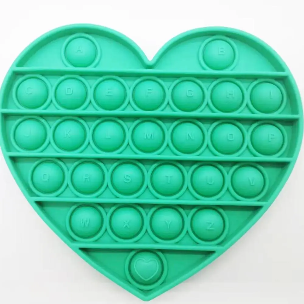 Heart shape Push Pop Bubble Fidget Sensory Toy