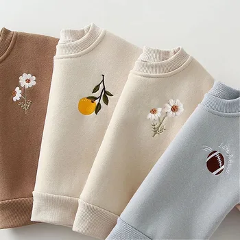 Baby Girls Clothes Set Embroidery Pullover Sweatshirt Jogger Pants Set Tracksuit Toddler Girl Clothes