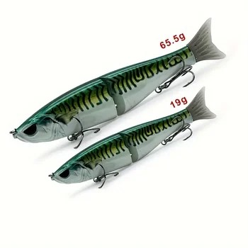Cheery Lvde 18 Centimeter 65.5g Single Jointed ABS Gliding Fish Sinking Lure Big Game Trout Bass Fishing Swim Bait – Hard Lure – view 3