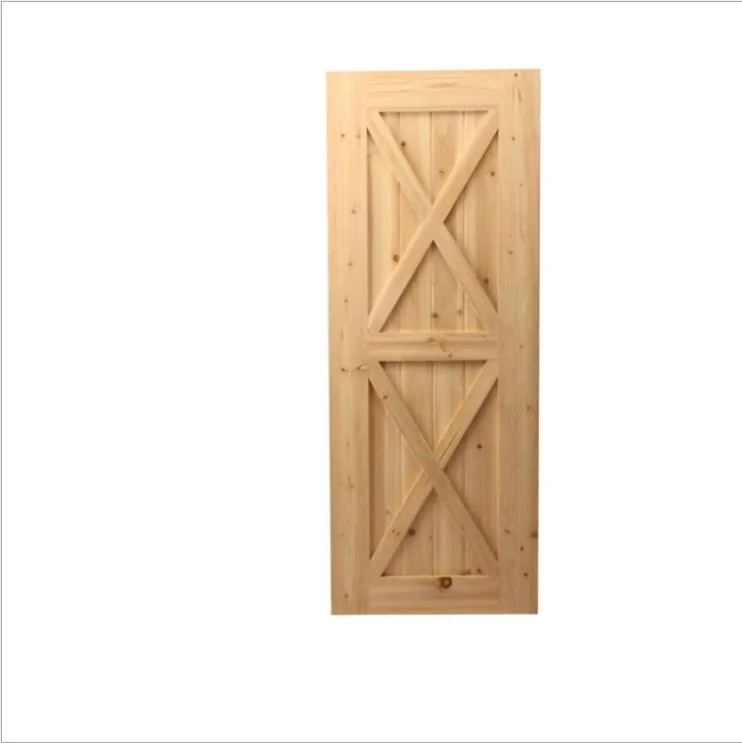 American Modern Home Design Barn Sliding Pine Wooden Swing Doors Frame Solid Wood Doors For Home Residence