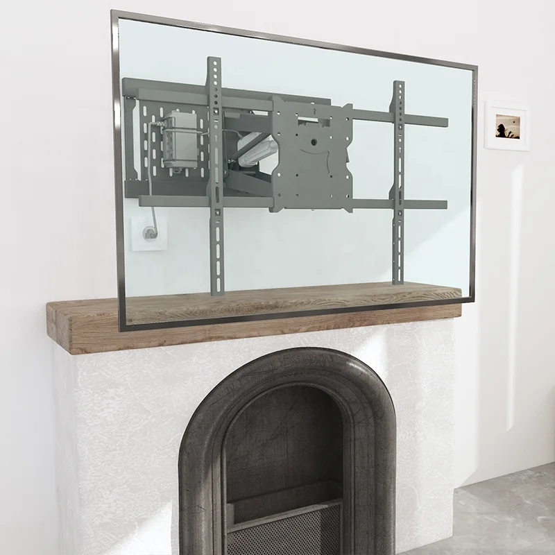 Remote Controlled Motorized Height Adjustable Up And Down Fireplace