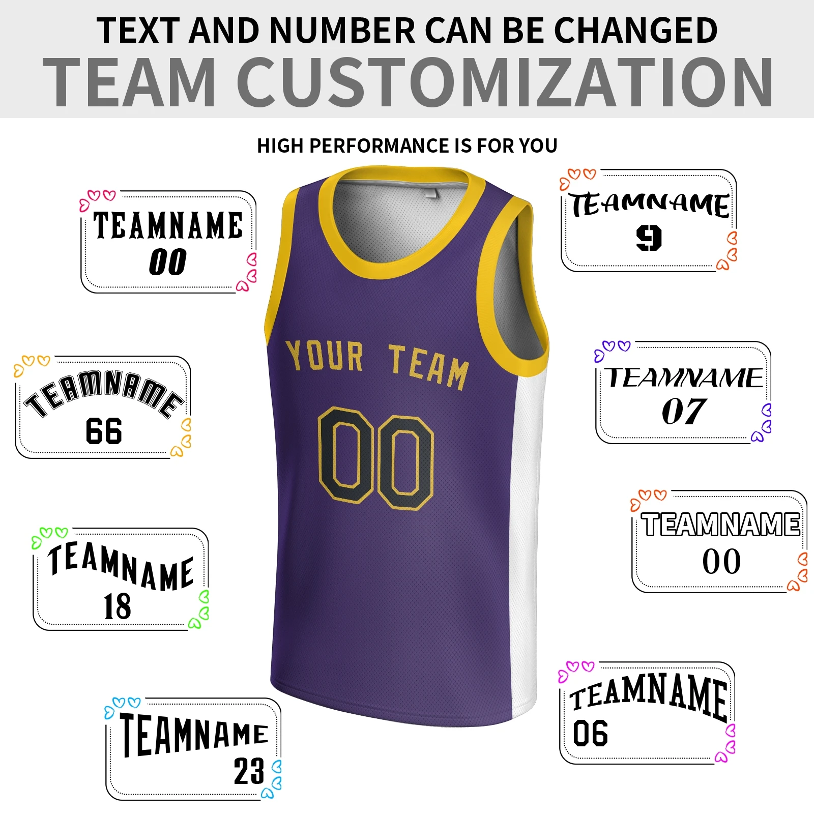 New Season American Basketball Sports Jersey Embroidered Cheap Laker