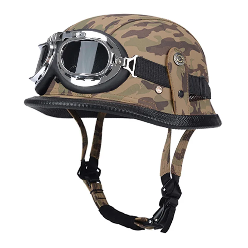 Retro Funky Patterns Open Face Wireless Motorcycle Helmet XL and 3XL Sizes with Funky Walkie Talkie Condition New