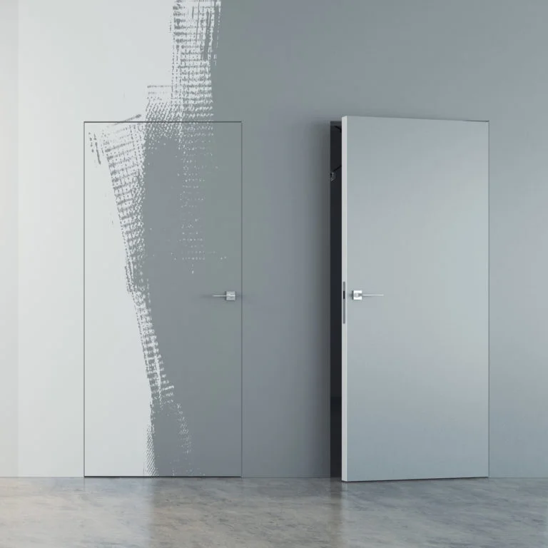 Sliding Soundproof Hidden Bookcase Door Bedroom Secret Room Invisible  Frameless Interior Door Wooden Doors for House