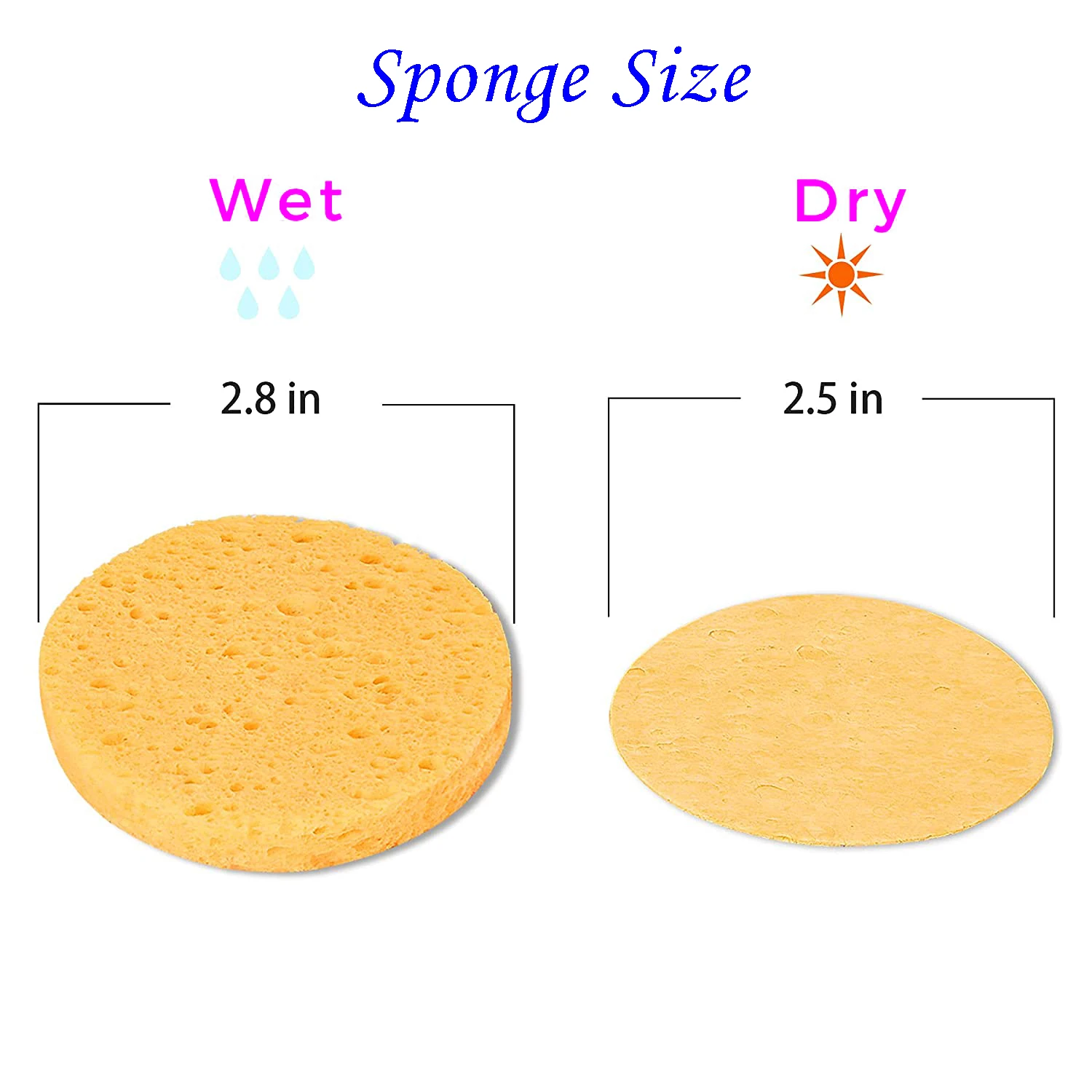 Compressed Natural Spa Facial Sponge Makeup Cosmetic Reusable Private