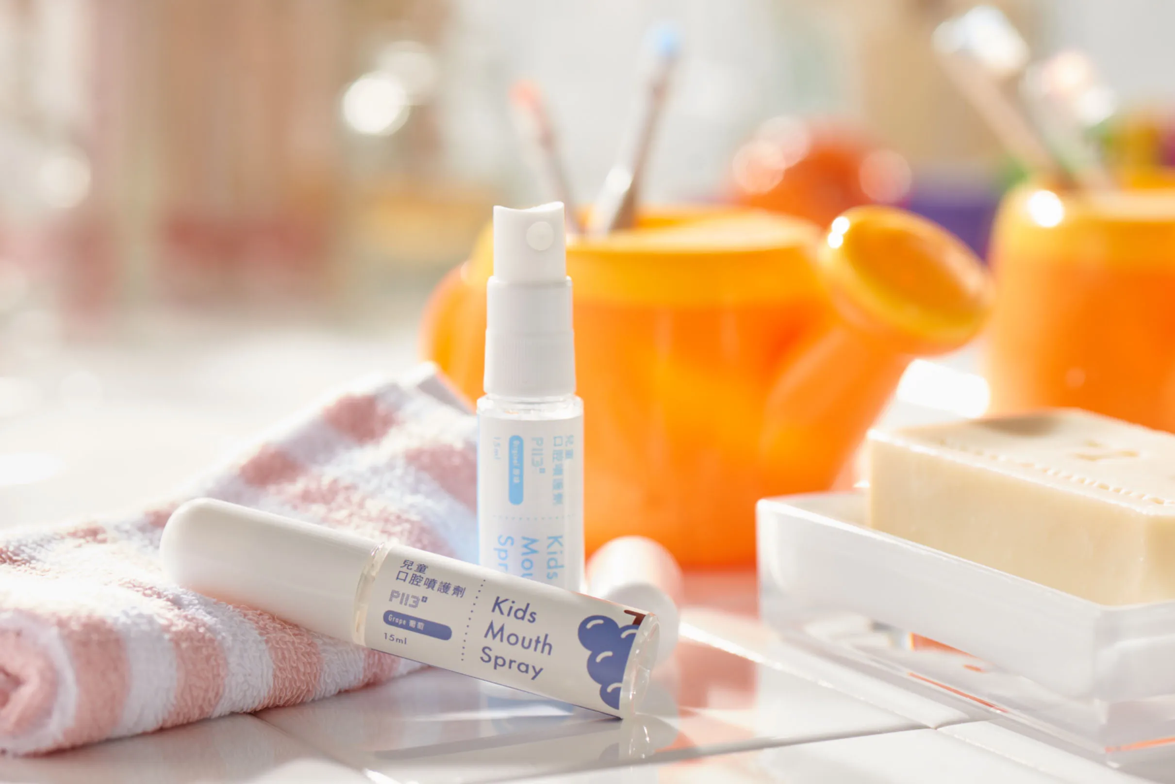 Фирменный Портативный спрей для полости рта с ароматом персика детей