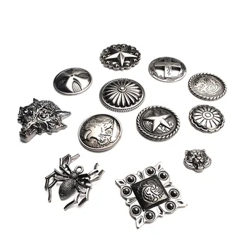 100sets Metal Rivet Spike Stud Punk Riveted Studs Leather Craft Bag ...