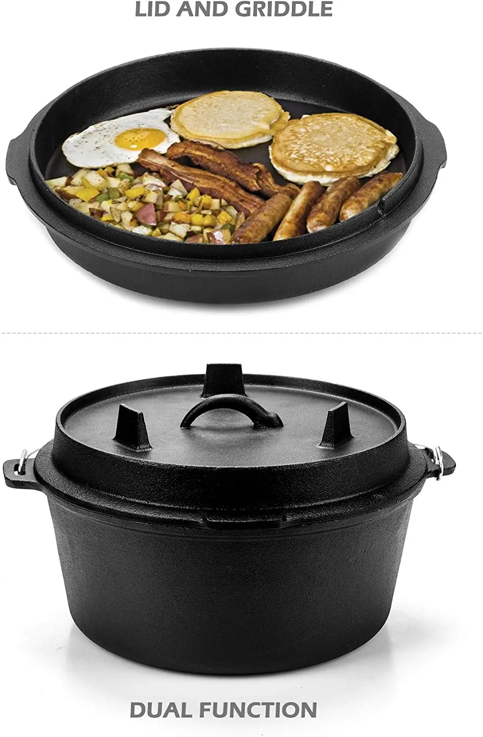 
Эмалированная чугунная посуда 5QT, голландский горшок для духовки 