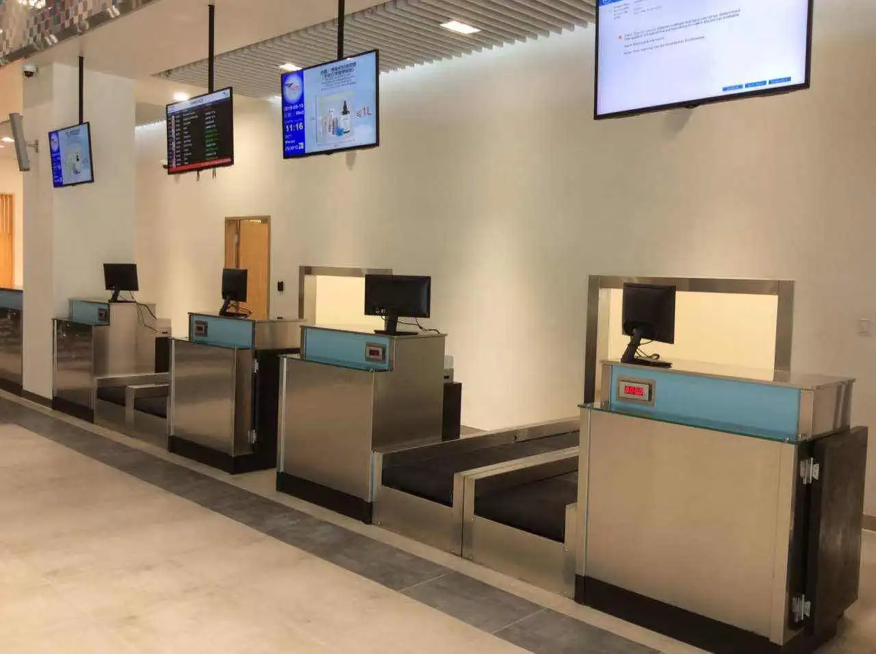 Airport Baggage Sorting System Baggage Conveyor Belt System at Airport