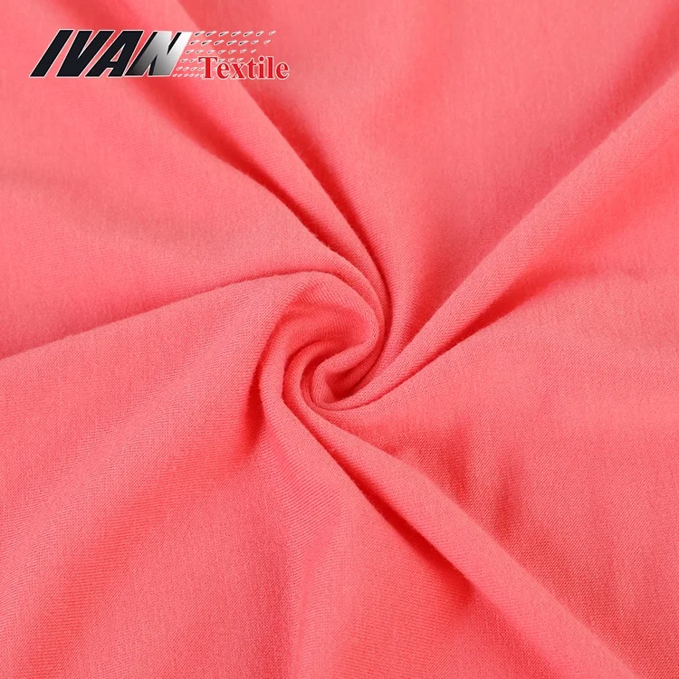 Solid 240GSM stretch plain dyed TR spandex french terry polyester rayon fabric for dress