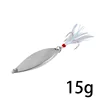 15g Silver Feather Blood Groove Hook