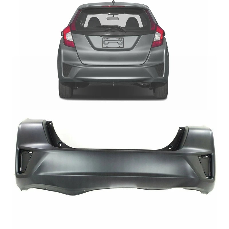 hot sale auto replacement parts new rear bumper cover for Honda Jazz Fit 2015 2016 2017 GK5