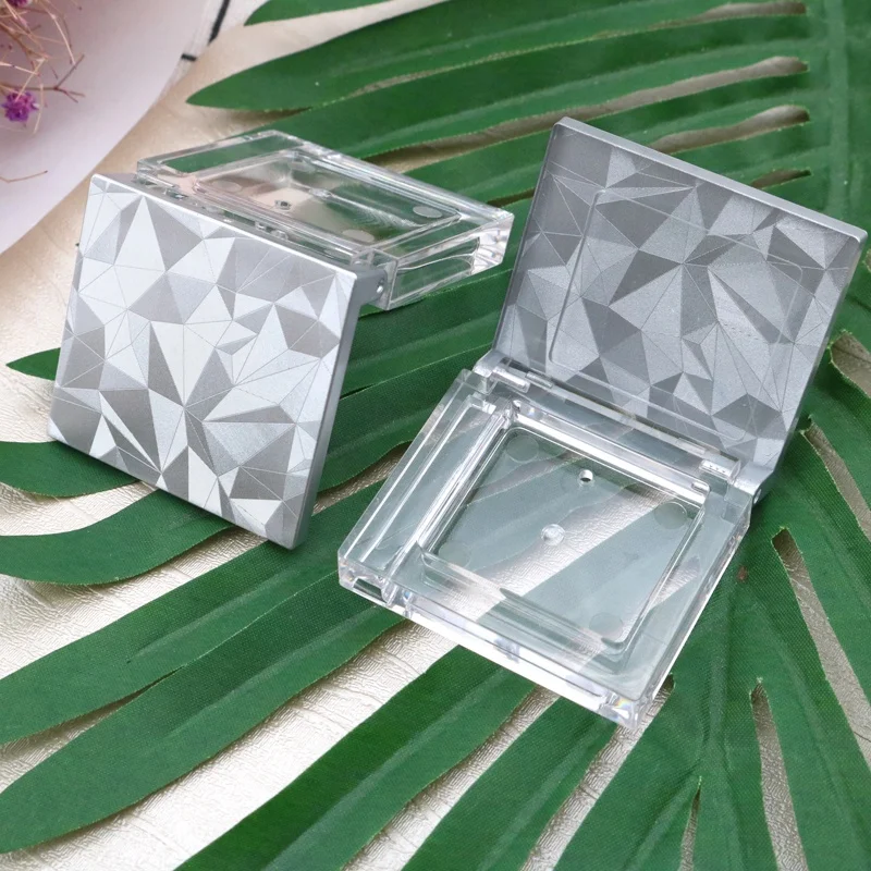 Новая Красивая Роскошная частная палитра теней для век индивидуальная пустая косметическая упаковка пластиковый квадратный футляр одной