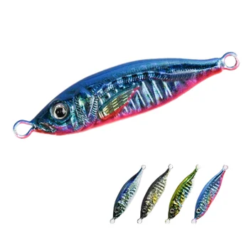 3D Printed S-Shape Luminous Metal Jig Long Cast Sea Fishing Lure for Mackerel Bass – Metal Jig – view 2