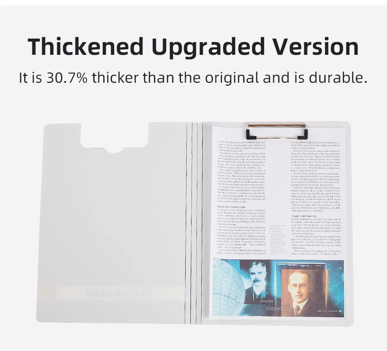 Custom Printed Logo Pp Clip Board A4 Folder Plastic Clipboard With