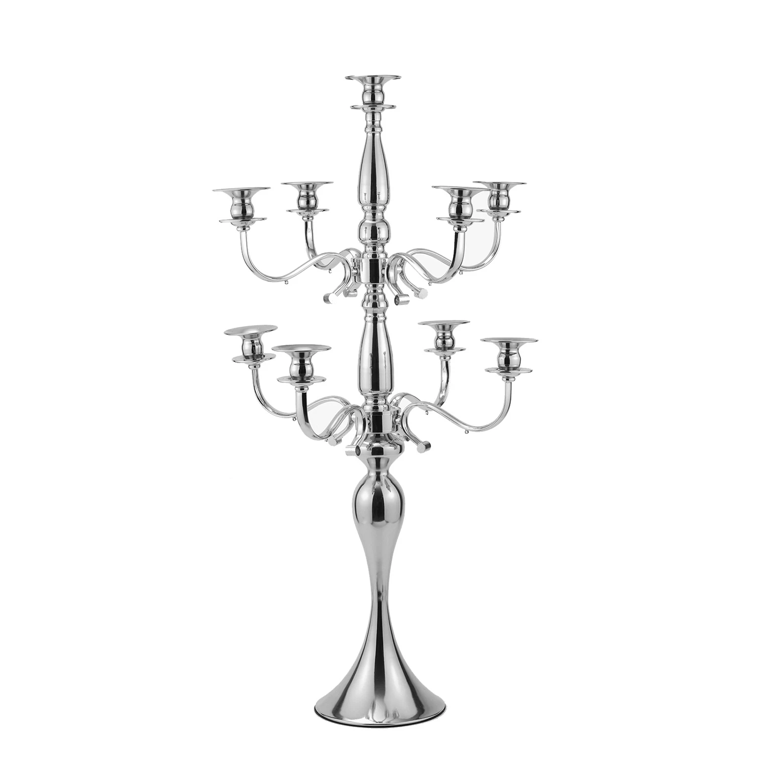 9 Arms Candelabra Candle Holder Tall Wedding Party Table Stand Centerpieces For Home Hotel