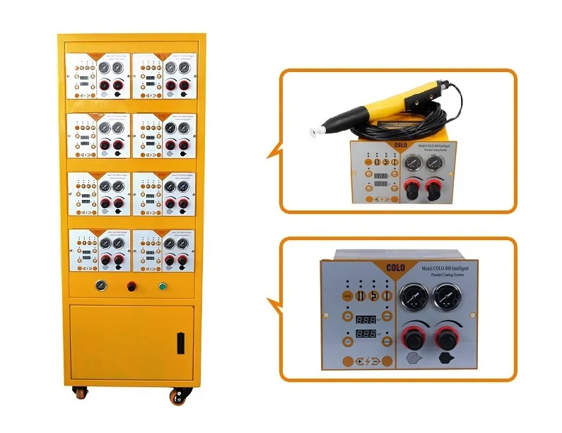 Multi Cyclone Filter Automatic Powder Coating Spray Paint Booth - Buy ...