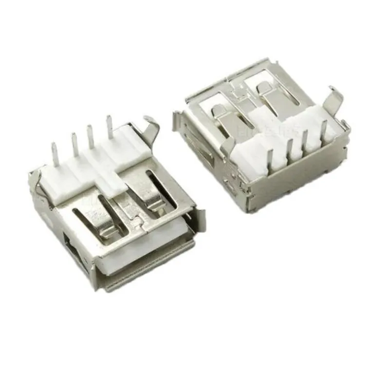 USB 2,0 Женский Тип под прямым углом 90 градусов муфтовый стыковочный USB коннектор переводник