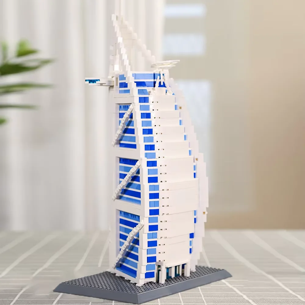 product cayi the burjal arab hotel dubai building blocks sets architecture model famous landmark building blocks toy gift for kids-60