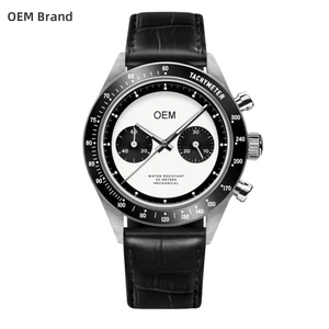 ODM Custom 40mm ST19 Seagull Movement Luxury Mechanical Watch with Sapphire Crystal Multi-Function Chronograph Watches