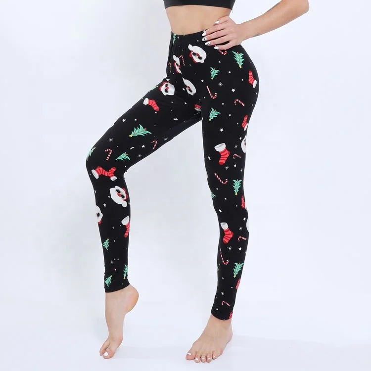 stretchy printed pants