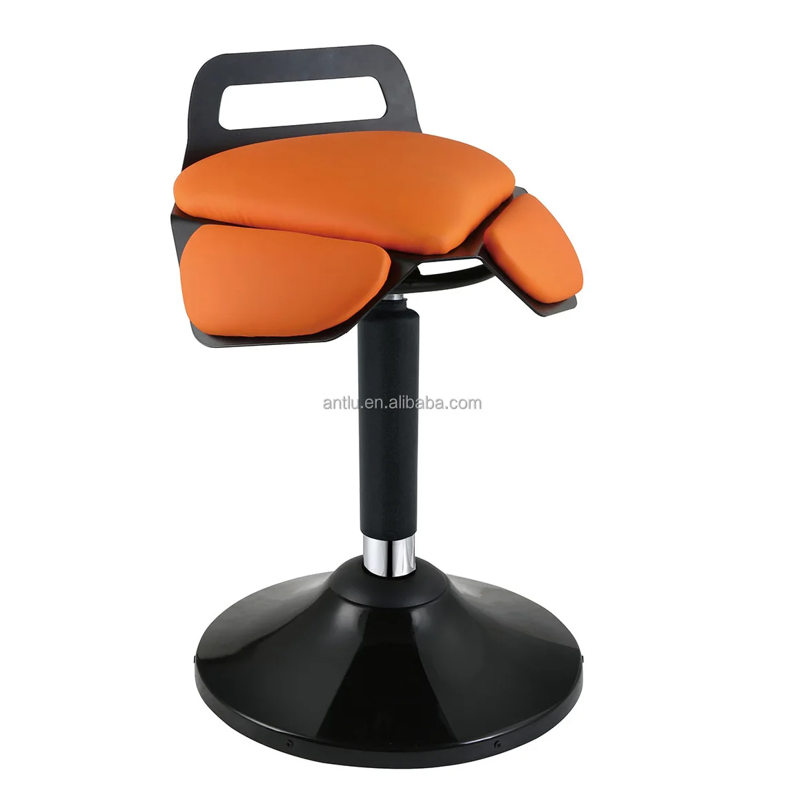George Oliver Backless Wobble Stool Chair, Standing Desk Chair, Adjustable Active Ergonomic Learning Stool For Office Desks, With Rocking Motion, Padded