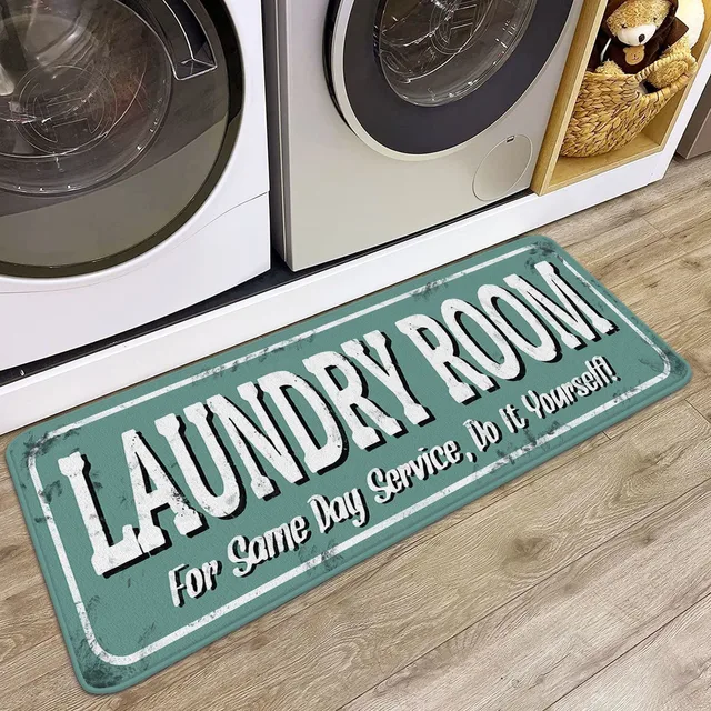 Machine Made American Style household Laundry Room Kitchen absorbent oil long foot mat stain resistance Absorption Door mat