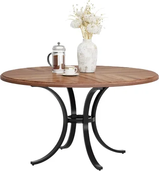 Circle Center Table for Living Room Office Balcony Small  Unique Frame Easy Assembly  Simple Table Round  Coffee Table