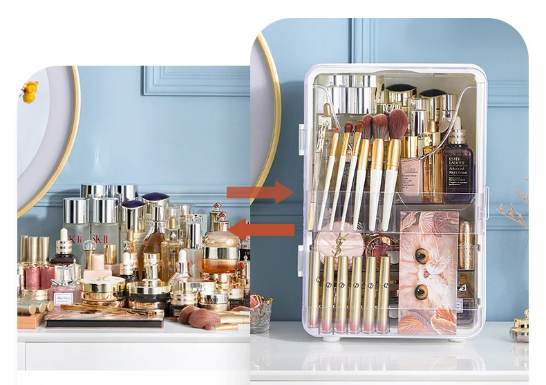 Amazon Cosmetic Makeup Organizer Cosmetics Storage Display Case Desk