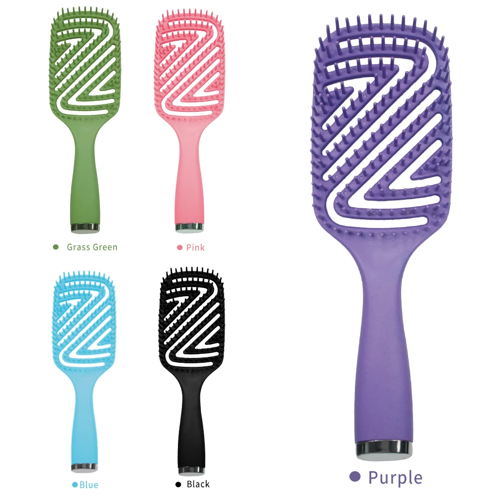 High Qaulity Customized Barber Hairstyling ABS Detangling Hair Brush Straightener Comb