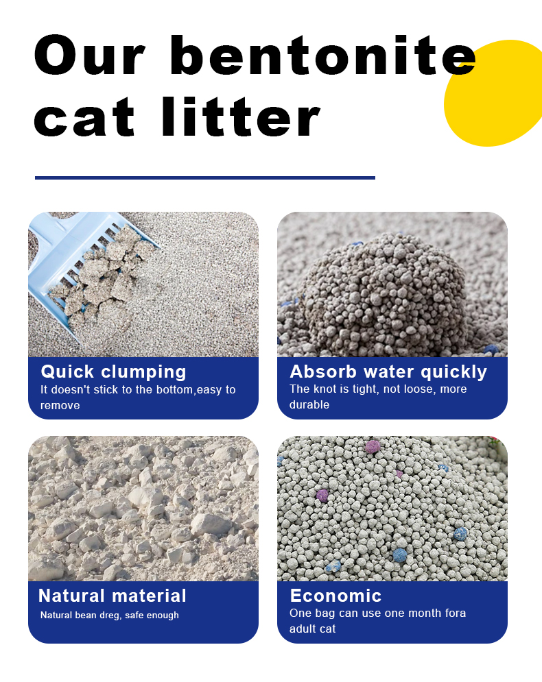 Wholesale New Design Low Dust Bentonite Cat Litter Silica Gel Filler