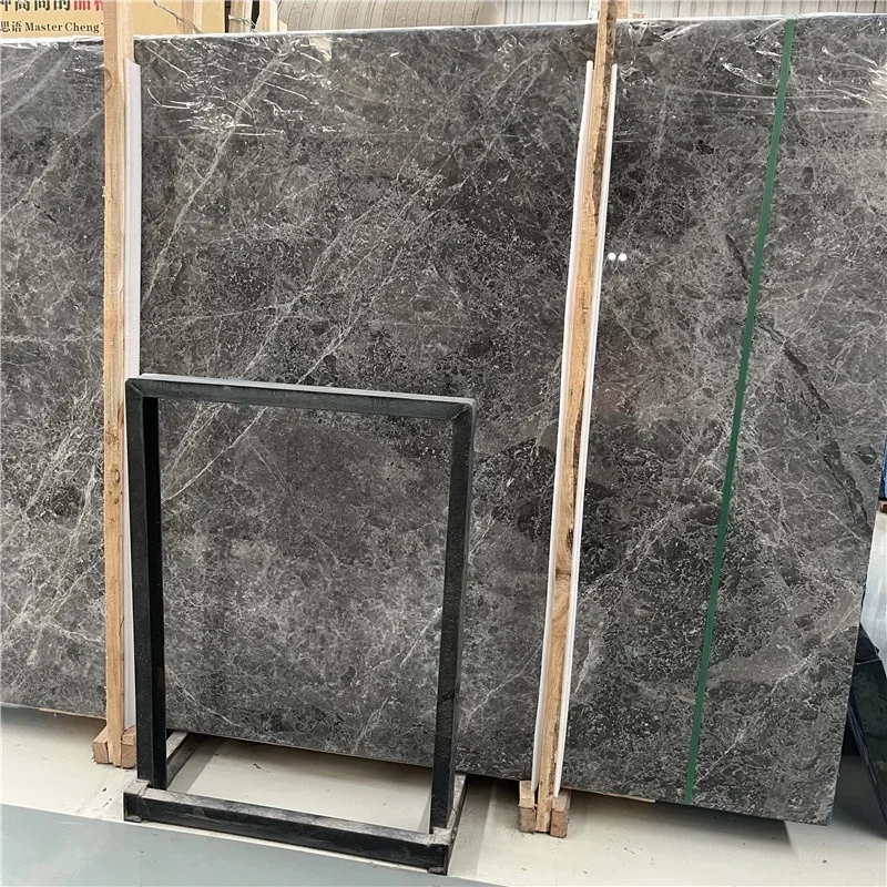 인기 판매 다크 그레이 대리석 슬래브, 최고 가격의 벽 및 바닥 타일, 다크 그레이 대리석 화이트 베인 슬래브 및 타일, 실내 인테리어용