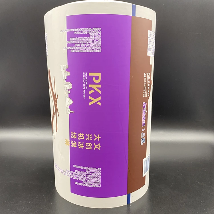 EB Matte Printed Custom 2.1 Mil Snack Web Silver Bagging Machine Potato Chips Packing Roll Stock Ffs Film for Popsicle Packaging